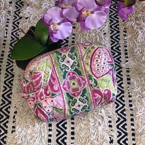 Vera Bradley Medium Makeup Bag, Palm Beach Print